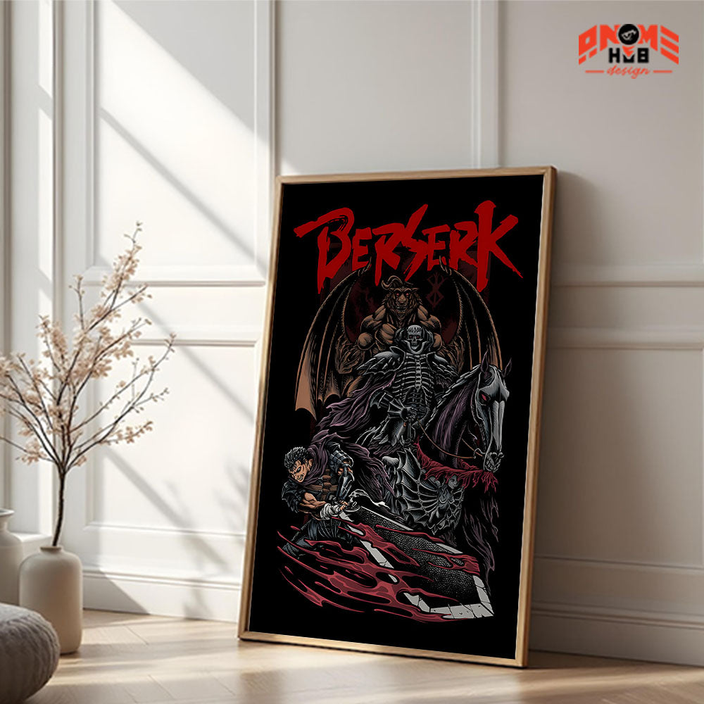 Póster de Griffith del anime Berserk | Arte mural de Berserk | Póster de Berserk | Impresión decorativa de alta calidad