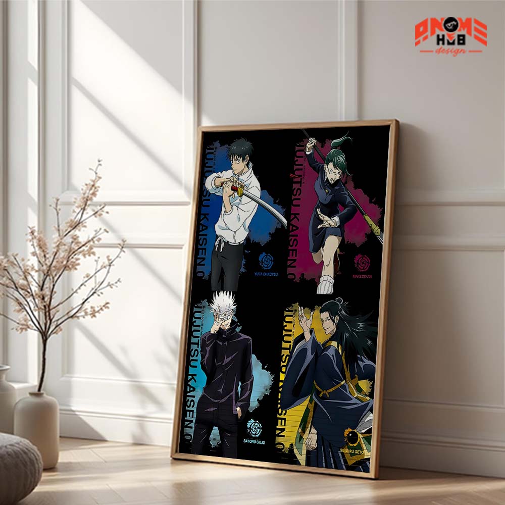 Jujustsuu Kaiisenn 21 Poster/Canvas, Art Anime Wall Print, Wall Decor  –  Poster/Canvas ANIME HUB