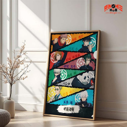 Jujustsuu Kaiisenn 9 Poster/Canvas, Art Anime Wall Print, Wall Decor  –  Poster/Canvas ANIME HUB