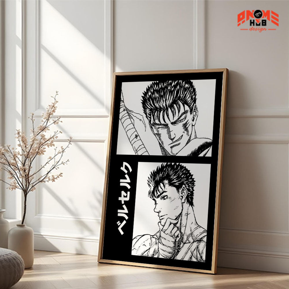 Berserkk Poster/Canvas, Art Anime Wall Print, Wall Decor  –  Poster/Canvas ANIME HUB