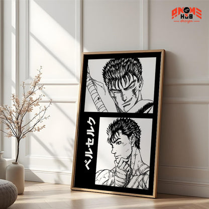 Berserkk Poster/Canvas, Art Anime Wall Print, Wall Decor  –  Poster/Canvas ANIME HUB