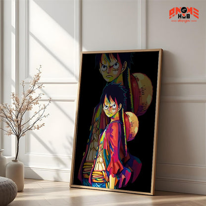 Onee Piecee Poster/Canvas, Art Anime Wall Print, Wall Decor  – Luuffyy  Poster/Canvas ANIME HUB