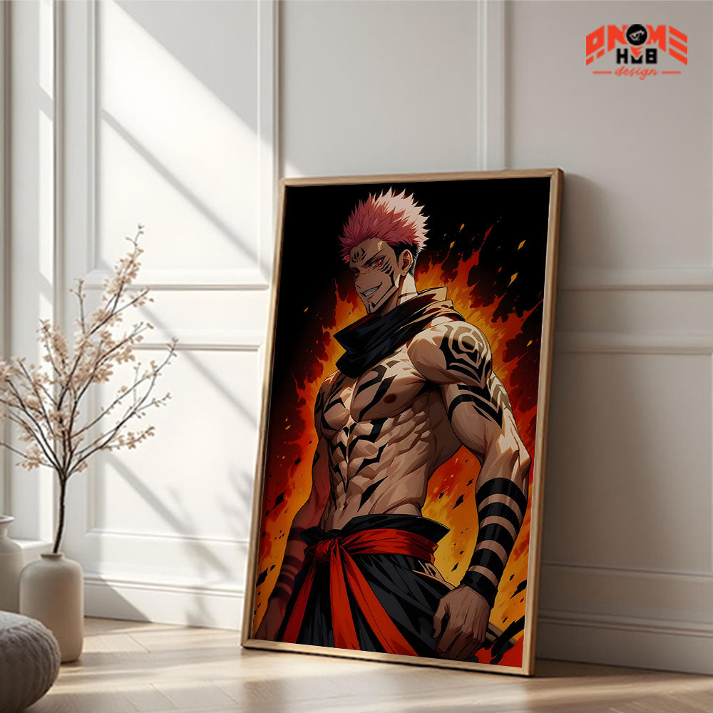 Jujustsuu Kaiisenn 7 Poster/Canvas, Art Anime Wall Print, Wall Decor  –  Poster/Canvas ANIME HUB