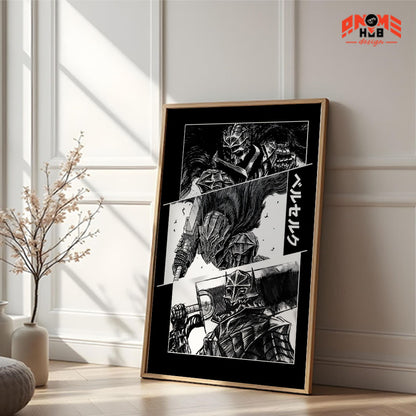 Berserkk 1 Poster/Canvas, Art Anime Wall Print, Wall Decor  –  Poster/Canvas ANIME HUB