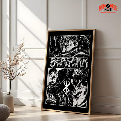 Berserkk 19 Poster/Canvas, Art Anime Wall Print, Wall Decor  –  Poster/Canvas ANIME HUB
