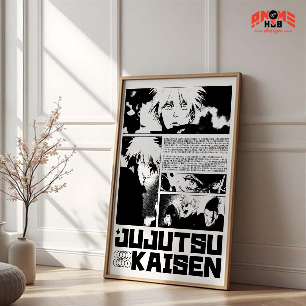Jujustsuu Kaiisenn 1 Poster/Canvas, Art Anime Wall Print, Wall Decor  –  Poster/Canvas ANIME HUB