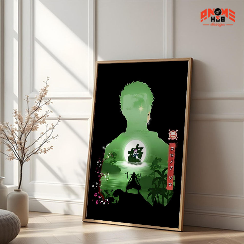 Onee Piecee Poster/Canvas, Art Anime Wall Print, Wall Decor  – Rorronnoa Zoorro  Poster/Canvas ANIME HUB