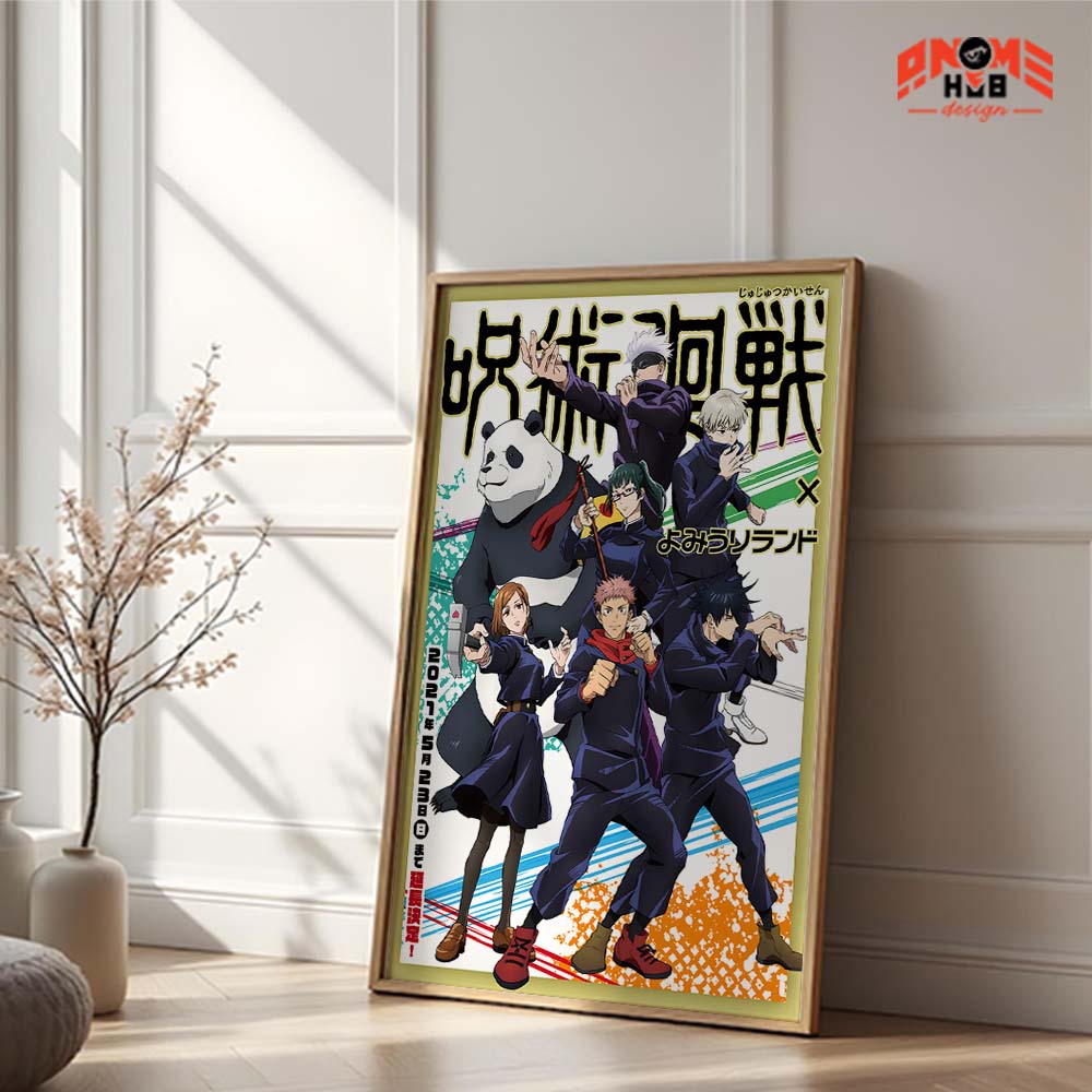 Jujustsuu Kaiisenn 15 Poster/Canvas, Art Anime Wall Print, Wall Decor  –  Poster/Canvas ANIME HUB