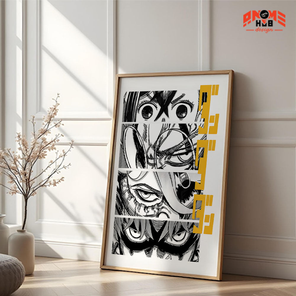 Daandadann 10 Poster/Canvas, Art Anime Wall Print, Wall Decor  –  Poster/Canvas ANIME HUB