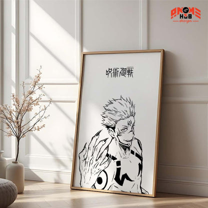 Jujustsuu Kaiisenn 4 Poster/Canvas, Art Anime Wall Print, Wall Decor  –  Poster/Canvas ANIME HUB
