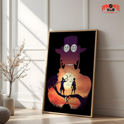 Onee Piecee Poster/Canvas, Art Anime Wall Print, Wall Decor  – Portggas D. Acee  Poster/Canvas ANIME HUB