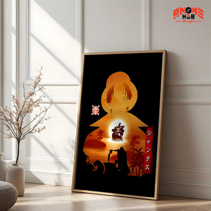 Onee Piecee Poster/Canvas, Art Anime Wall Print, Wall Decor  – Shankss  Poster/Canvas ANIME HUB