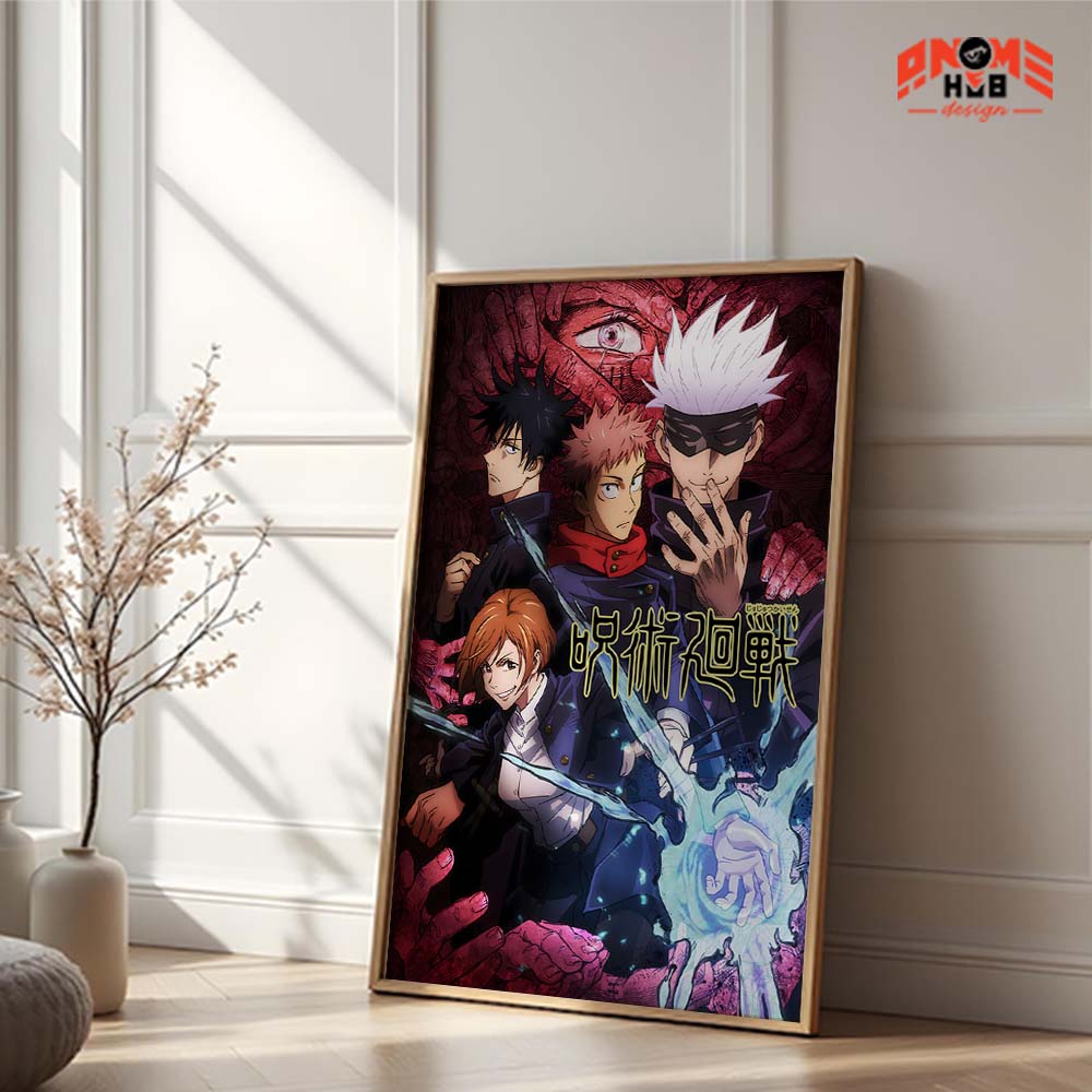 Jujustsuu Kaiisenn Poster/Canvas, Art Anime Wall Print, Wall Decor  –  Poster/Canvas ANIME HUB