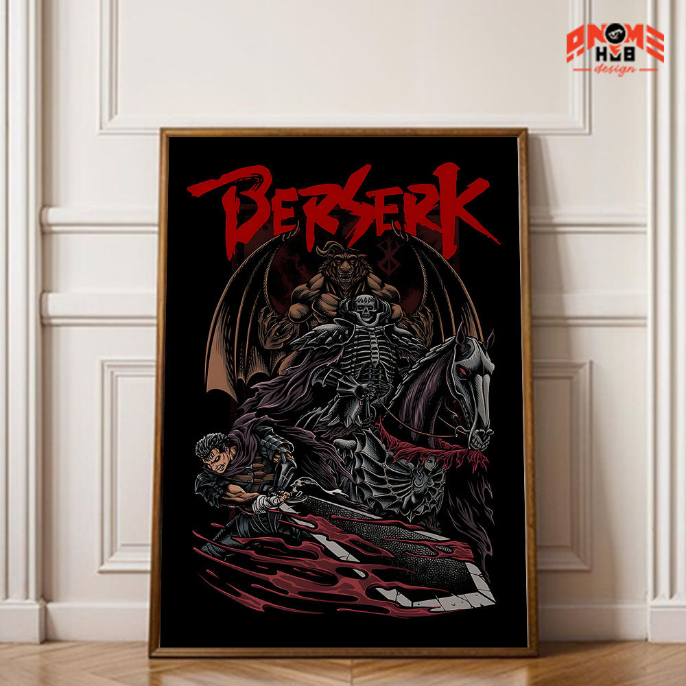 Póster de Griffith del anime Berserk | Arte mural de Berserk | Póster de Berserk | Impresión decorativa de alta calidad