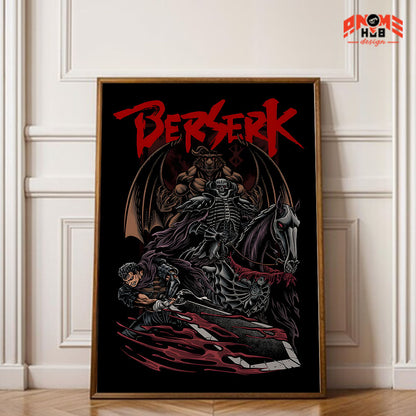Póster de Griffith del anime Berserk | Arte mural de Berserk | Póster de Berserk | Impresión decorativa de alta calidad