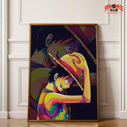 Onee Piecee Poster/Canvas, Art Anime Wall Print, Wall Decor  – Luuffyy 1  Poster/Canvas ANIME HUB