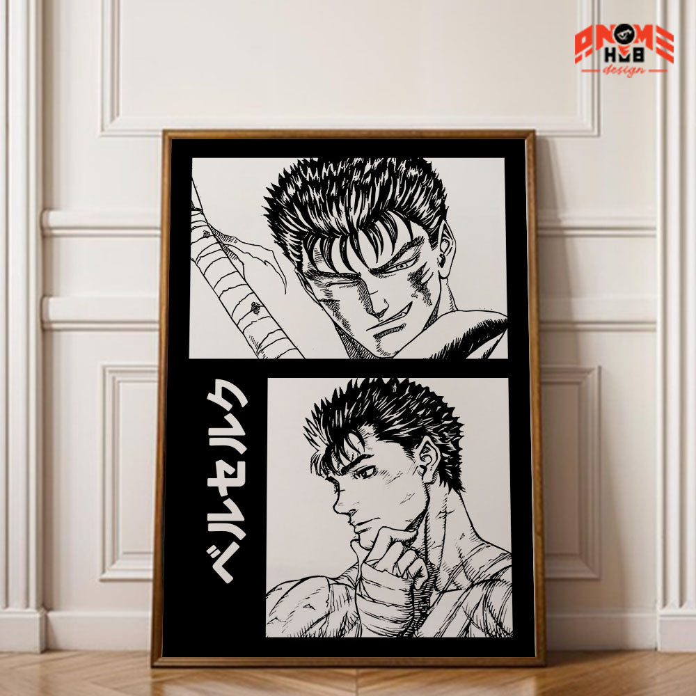 Berserkk Poster/Canvas, Art Anime Wall Print, Wall Decor  –  Poster/Canvas ANIME HUB