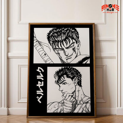 Berserkk Poster/Canvas, Art Anime Wall Print, Wall Decor  –  Poster/Canvas ANIME HUB