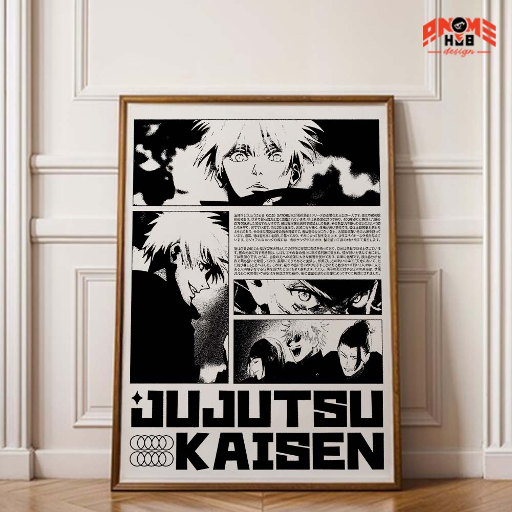 Jujustsuu Kaiisenn 1 Poster/Canvas, Art Anime Wall Print, Wall Decor  –  Poster/Canvas ANIME HUB