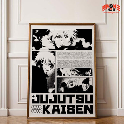 Jujustsuu Kaiisenn 1 Poster/Canvas, Art Anime Wall Print, Wall Decor  –  Poster/Canvas ANIME HUB