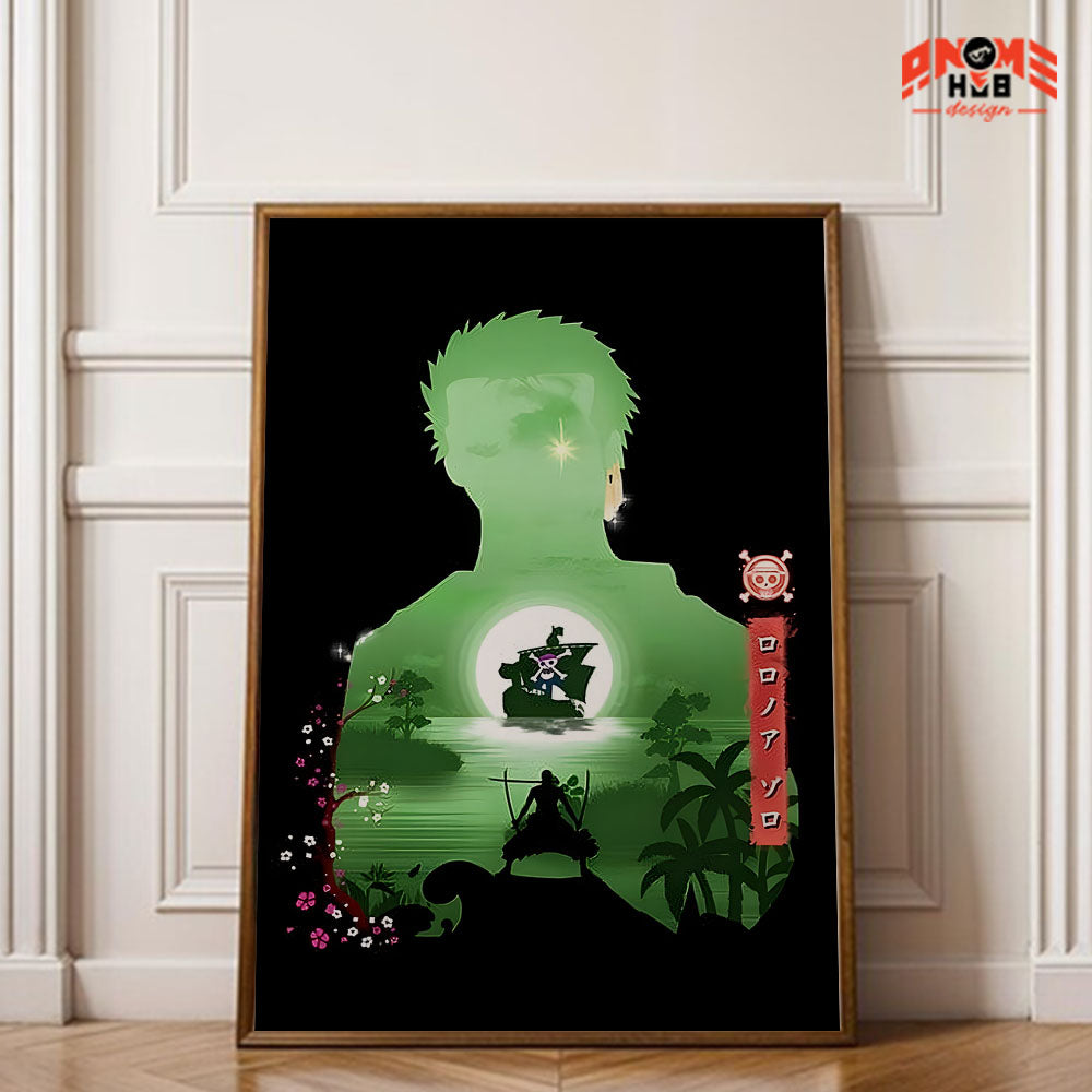 Onee Piecee Poster/Canvas, Art Anime Wall Print, Wall Decor  – Rorronnoa Zoorro  Poster/Canvas ANIME HUB