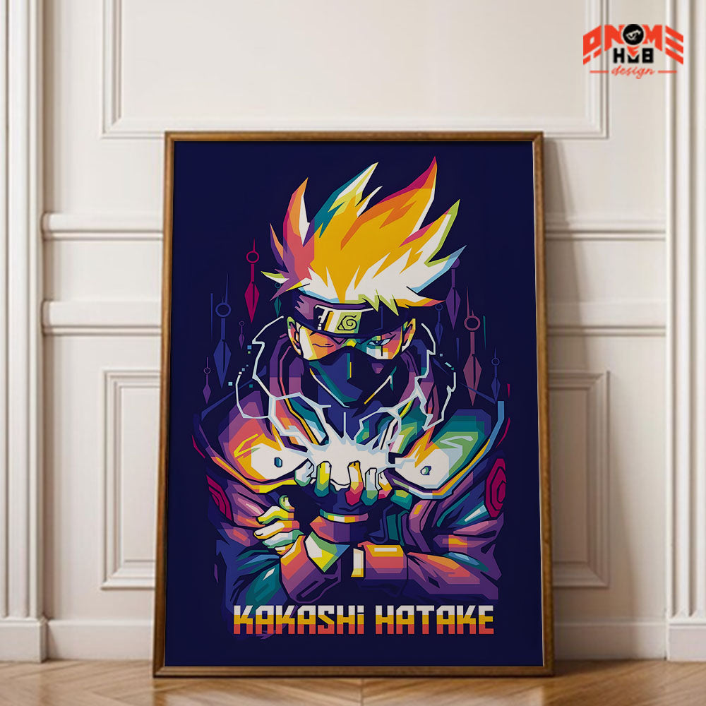 Narrutoo Poster/Canvas, Art Anime Wall Print, Wall Decor  – Hattakee Kakaasshi  3 Poster/Canvas ANIME HUB
