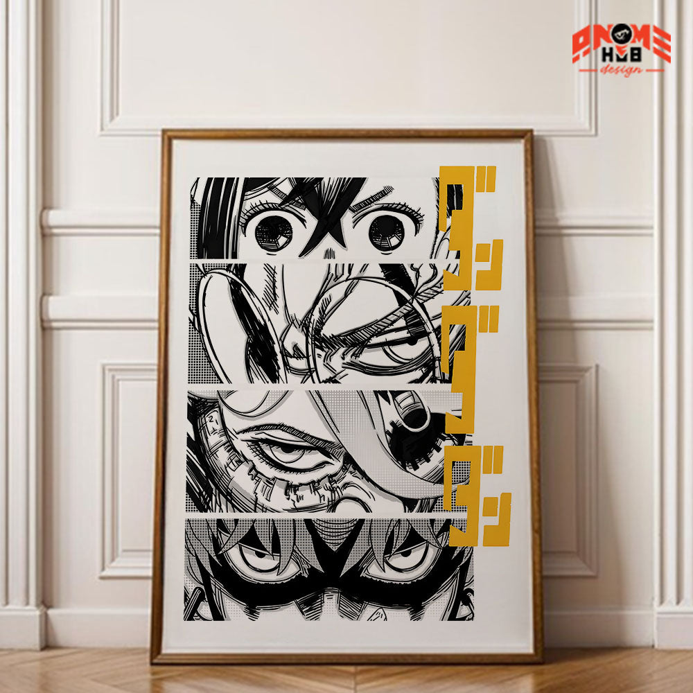Daandadann 10 Poster/Canvas, Art Anime Wall Print, Wall Decor  –  Poster/Canvas ANIME HUB