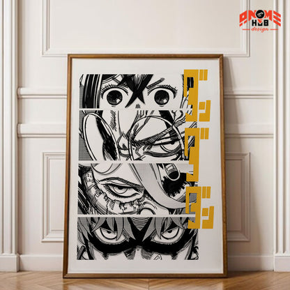 Daandadann 10 Poster/Canvas, Art Anime Wall Print, Wall Decor  –  Poster/Canvas ANIME HUB