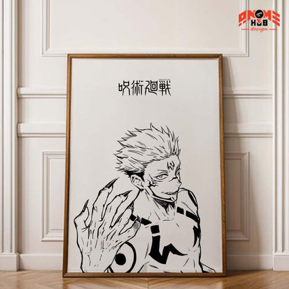 Jujustsuu Kaiisenn 4 Poster/Canvas, Art Anime Wall Print, Wall Decor  –  Poster/Canvas ANIME HUB