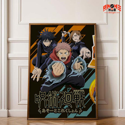 Jujustsuu Kaiisenn 24 Poster/Canvas, Art Anime Wall Print, Wall Decor  –  Poster/Canvas ANIME HUB