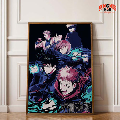 Jujustsuu Kaiisenn 11 Poster/Canvas, Art Anime Wall Print, Wall Decor  –  Poster/Canvas ANIME HUB