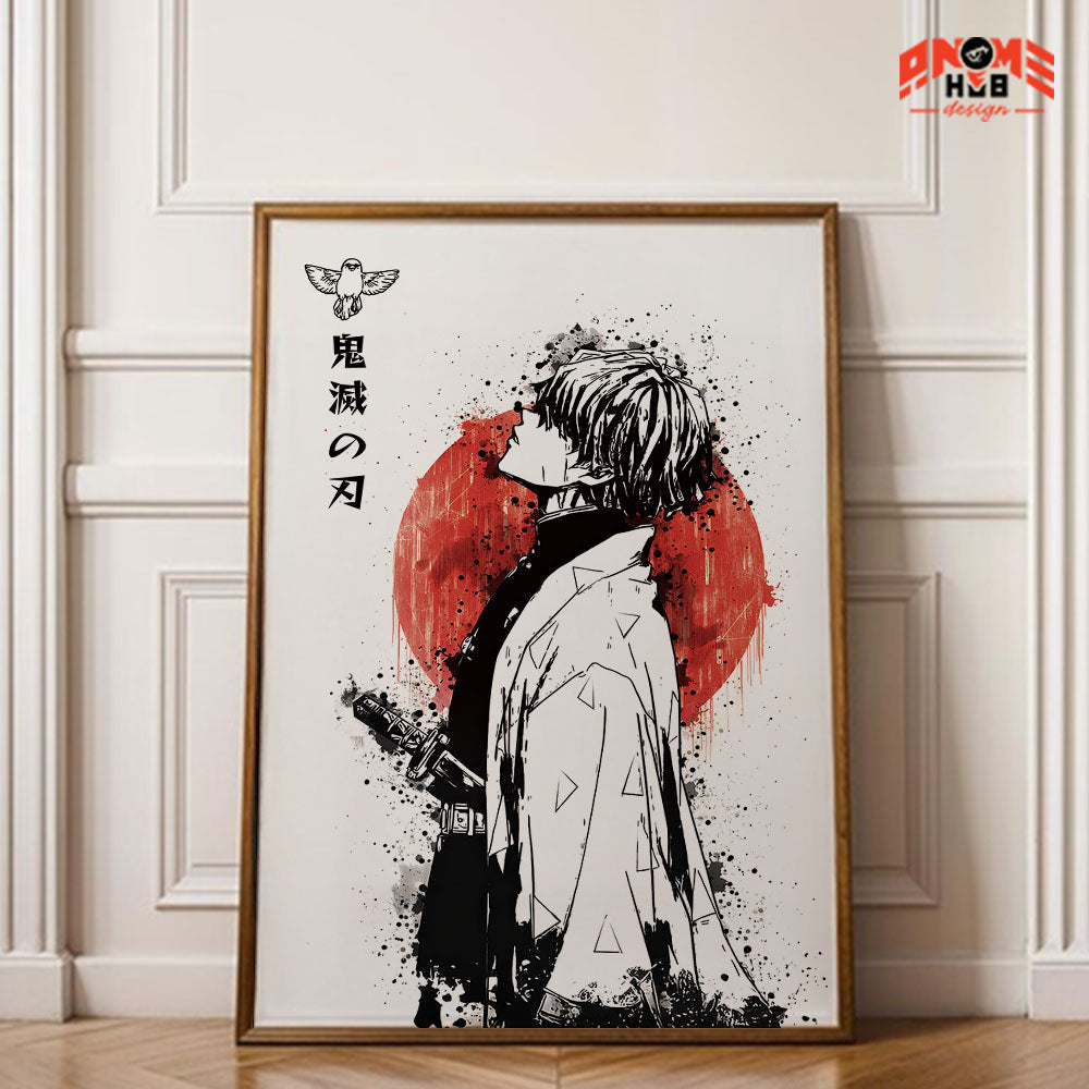 Demoon Slayerr Poster/Canvas, Art Anime Wall Print, Wall Decor  – Aggattsuuma Zeenittsu Poster/Canvas ANIME HUB