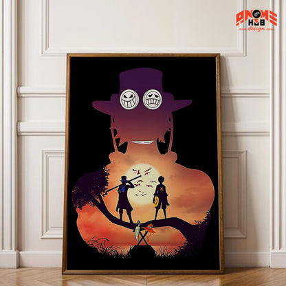 Onee Piecee Poster/Canvas, Art Anime Wall Print, Wall Decor  – Portggas D. Acee  Poster/Canvas ANIME HUB
