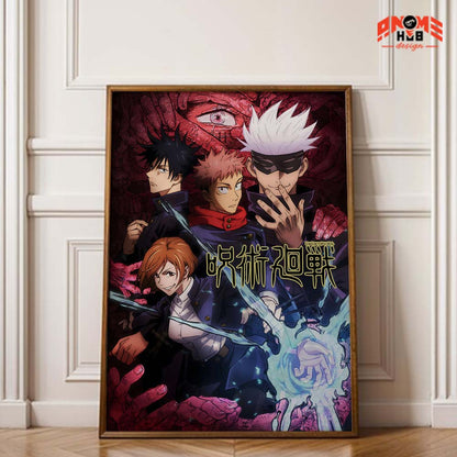 Jujustsuu Kaiisenn Poster/Canvas, Art Anime Wall Print, Wall Decor  –  Poster/Canvas ANIME HUB