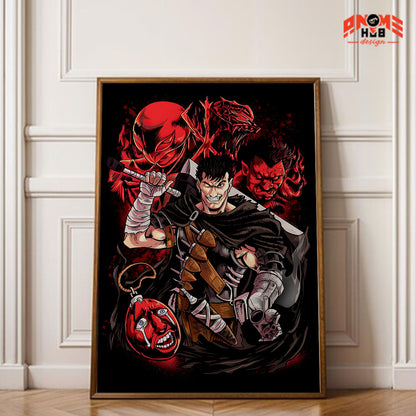 Berserkk 21 Poster/Canvas, Art Anime Wall Print, Wall Decor  –  Poster/Canvas ANIME HUB