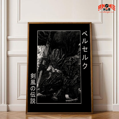 Berserkk 3 Poster/Canvas, Art Anime Wall Print, Wall Decor  –  Poster/Canvas ANIME HUB
