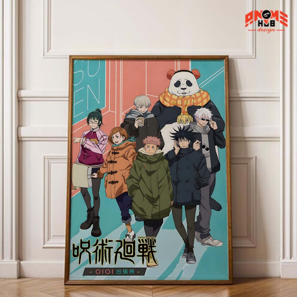 Jujustsuu Kaiisenn 17 Poster/Canvas, Art Anime Wall Print, Wall Decor  –  Poster/Canvas ANIME HUB