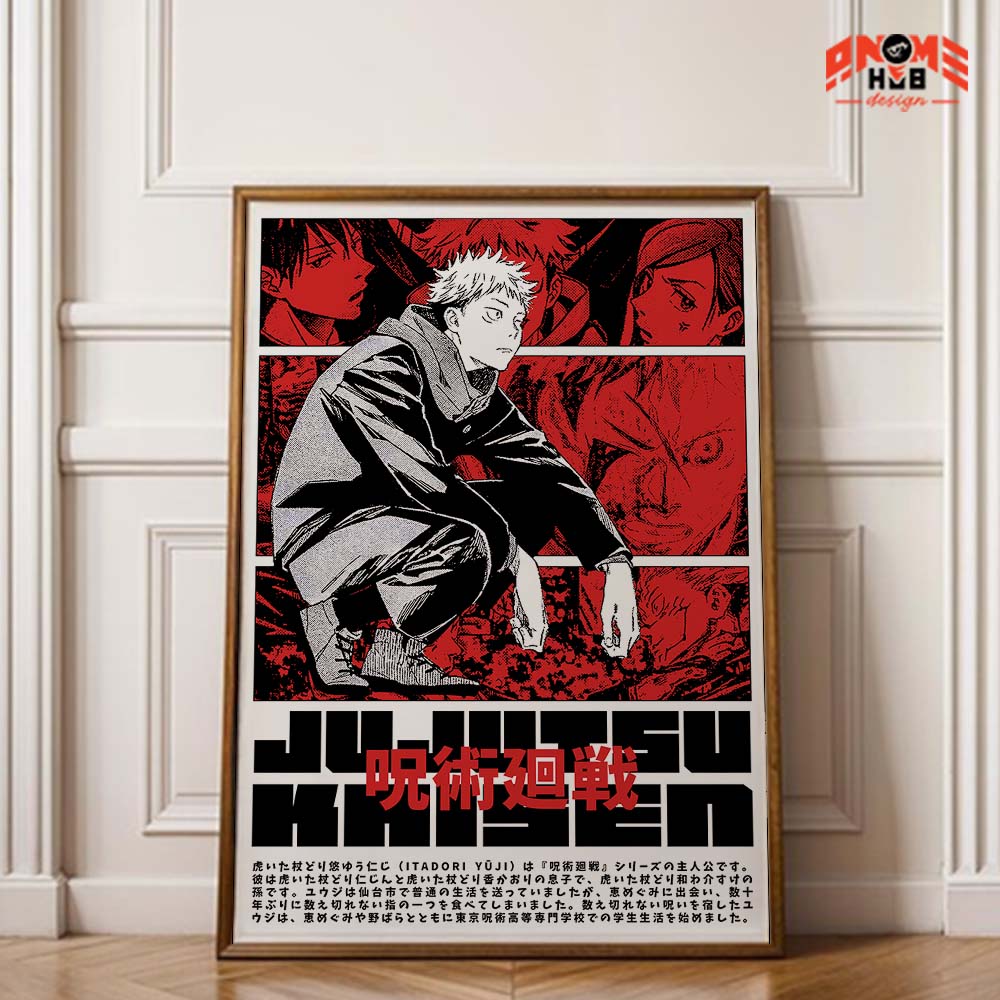 Jujustsuu Kaiisenn 6 Poster/Canvas, Art Anime Wall Print, Wall Decor  –  Poster/Canvas ANIME HUB