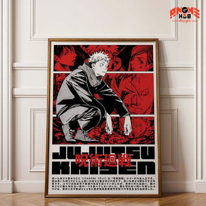 Jujustsuu Kaiisenn 6 Poster/Canvas, Art Anime Wall Print, Wall Decor  –  Poster/Canvas ANIME HUB