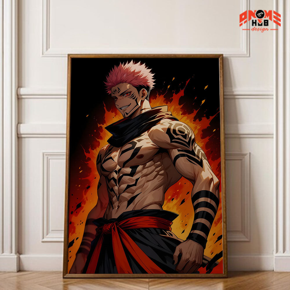 Jujustsuu Kaiisenn 7 Poster/Canvas, Art Anime Wall Print, Wall Decor  –  Poster/Canvas ANIME HUB
