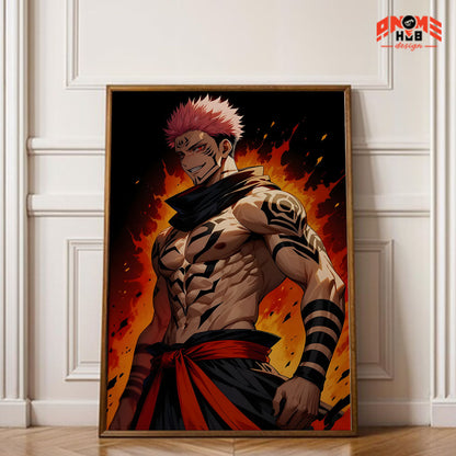 Jujustsuu Kaiisenn 7 Poster/Canvas, Art Anime Wall Print, Wall Decor  –  Poster/Canvas ANIME HUB