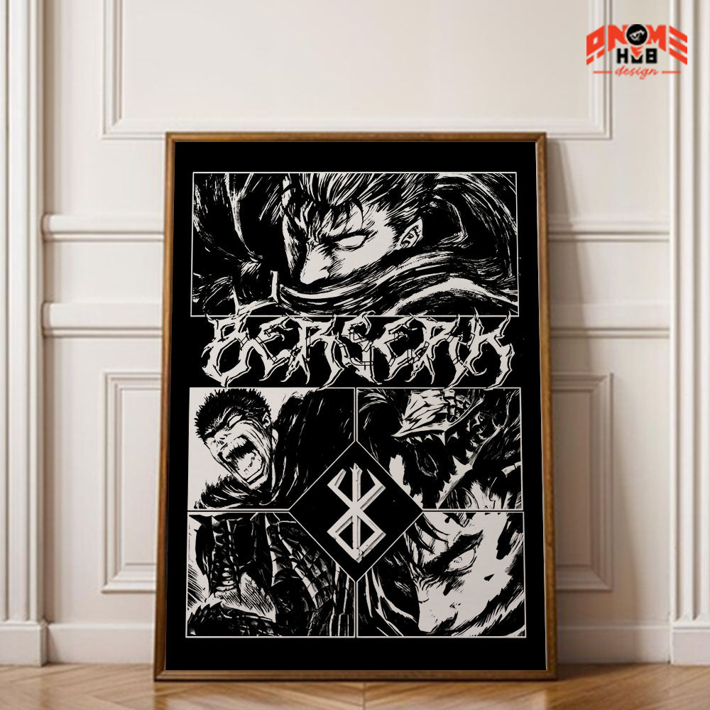 Berserkk 19 Poster/Canvas, Art Anime Wall Print, Wall Decor  –  Poster/Canvas ANIME HUB