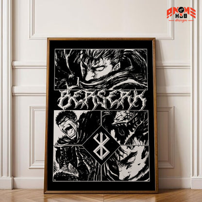 Berserkk 19 Poster/Canvas, Art Anime Wall Print, Wall Decor  –  Poster/Canvas ANIME HUB