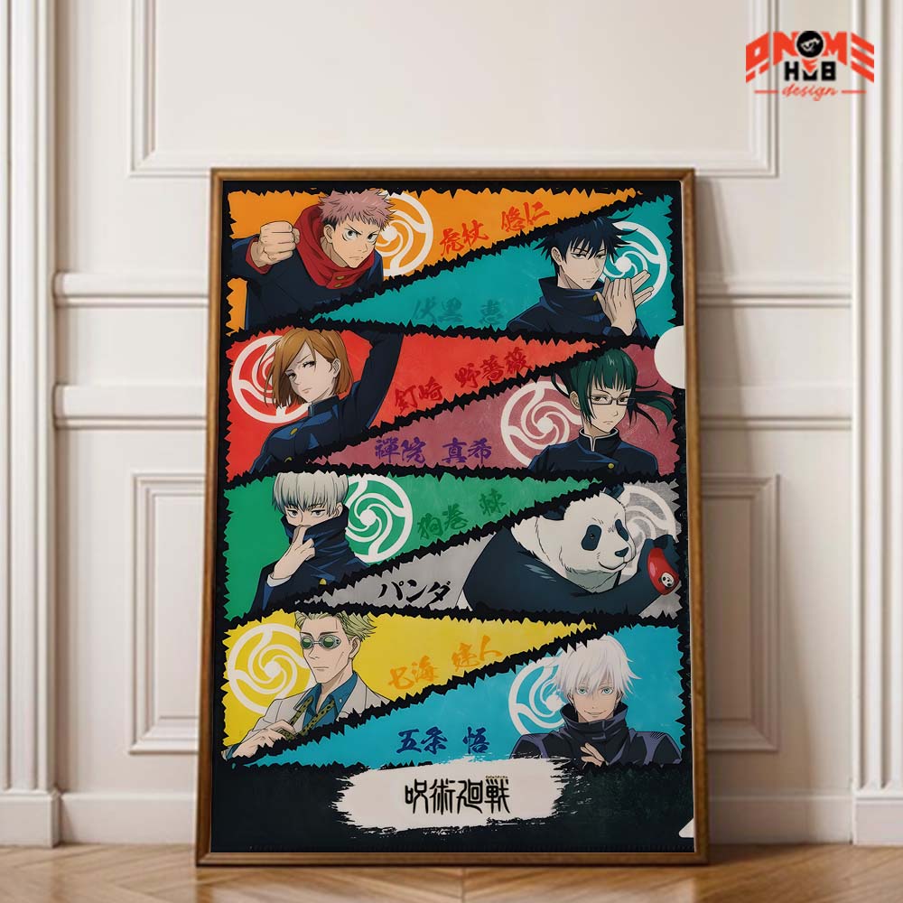 Jujustsuu Kaiisenn 9 Poster/Canvas, Art Anime Wall Print, Wall Decor  –  Poster/Canvas ANIME HUB