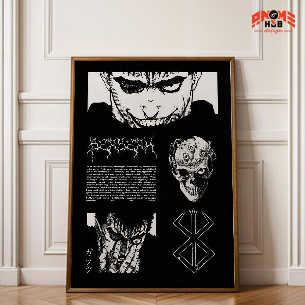 Berserkk 22 Poster/Canvas, Art Anime Wall Print, Wall Decor  –  Poster/Canvas ANIME HUB