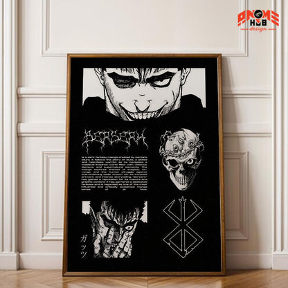 Berserkk 22 Poster/Canvas, Art Anime Wall Print, Wall Decor  –  Poster/Canvas ANIME HUB