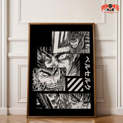 Berserkk 12 Poster/Canvas, Art Anime Wall Print, Wall Decor  –  Poster/Canvas ANIME HUB