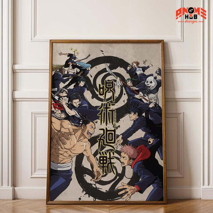 Jujustsuu Kaiisenn 31 Poster/Canvas, Art Anime Wall Print, Wall Decor  –  Poster/Canvas ANIME HUB