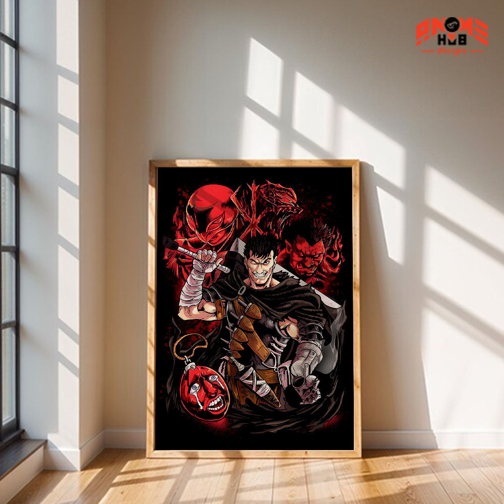 Berserkk 21 Poster/Canvas, Art Anime Wall Print, Wall Decor  –  Poster/Canvas ANIME HUB
