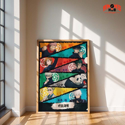Jujustsuu Kaiisenn 9 Poster/Canvas, Art Anime Wall Print, Wall Decor  –  Poster/Canvas ANIME HUB